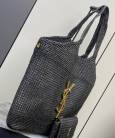 Сумка Saint Laurent Icare In Raffia Black